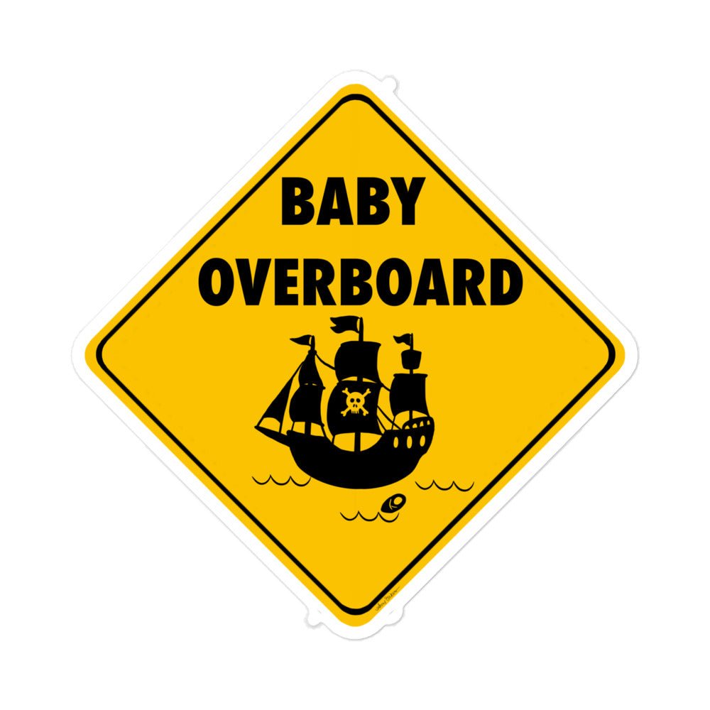 Baby Overboard sticker - The Sketchy Stuff